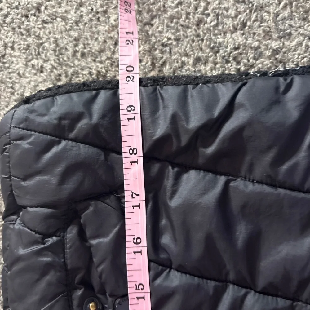 Michael Kors Puffer Jacket Girls Size 8 Black Excellent Sherpa Lined‎ Hooded